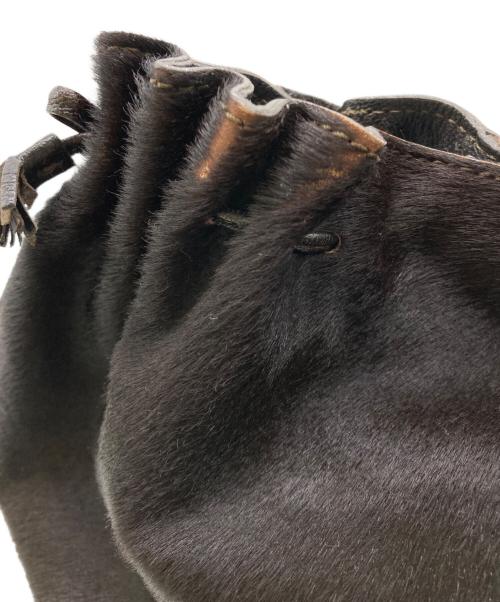 ANYA HINDMARCH（アニヤ・ハインドマーチ）ANYA HINDMARCH (アニヤ・ハインドマーチ) ハラコトートバッグ ブラウンの古着・服飾アイテム