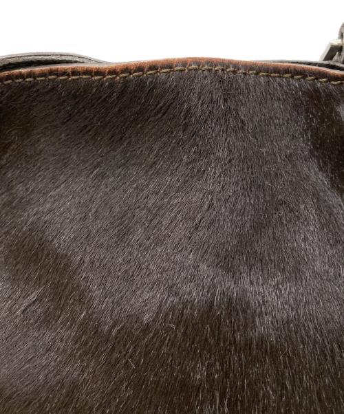 ANYA HINDMARCH（アニヤ・ハインドマーチ）ANYA HINDMARCH (アニヤ・ハインドマーチ) ハラコトートバッグ ブラウンの古着・服飾アイテム