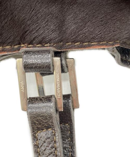 ANYA HINDMARCH（アニヤ・ハインドマーチ）ANYA HINDMARCH (アニヤ・ハインドマーチ) ハラコトートバッグ ブラウンの古着・服飾アイテム