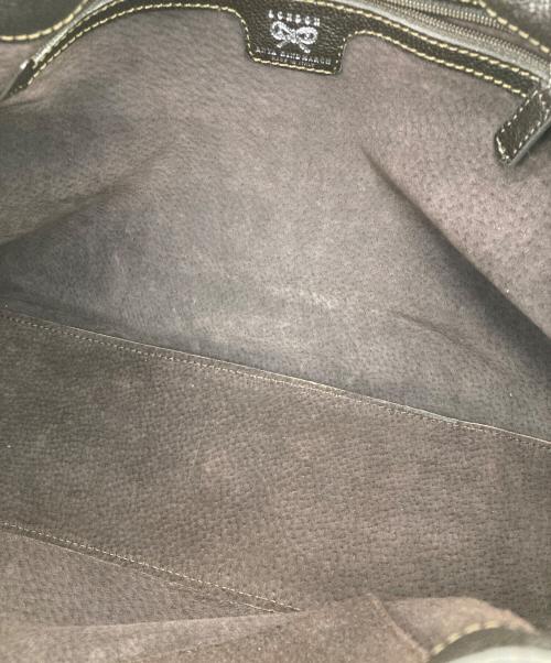 ANYA HINDMARCH（アニヤ・ハインドマーチ）ANYA HINDMARCH (アニヤ・ハインドマーチ) ハラコトートバッグ ブラウンの古着・服飾アイテム