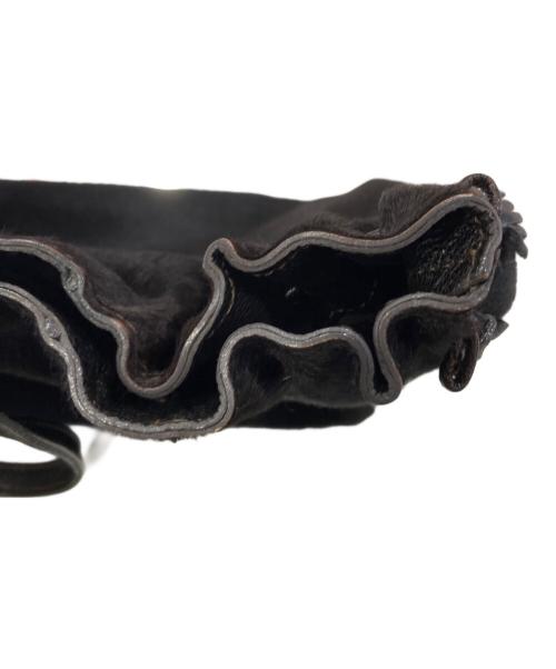 ANYA HINDMARCH（アニヤ・ハインドマーチ）ANYA HINDMARCH (アニヤ・ハインドマーチ) ハラコトートバッグ ブラウンの古着・服飾アイテム