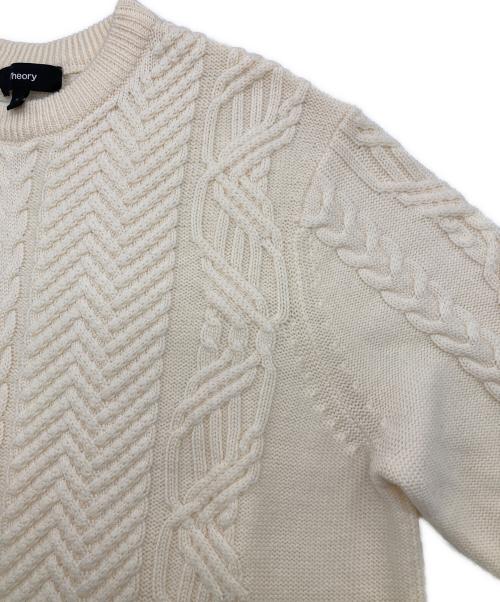 theory（セオリー）theory (セオリー) CABLE DRESS  ワンピース ホワイト サイズ:Sの古着・服飾アイテム