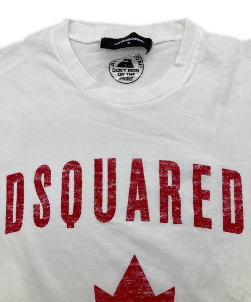 DSQUARED2（ディースクエアード）DSQUARED2 (ディースクエアード) Tシャツ ホワイト サイズ:Sの古着・服飾アイテム
