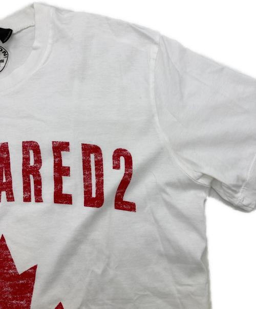DSQUARED2（ディースクエアード）DSQUARED2 (ディースクエアード) Tシャツ ホワイト サイズ:Sの古着・服飾アイテム