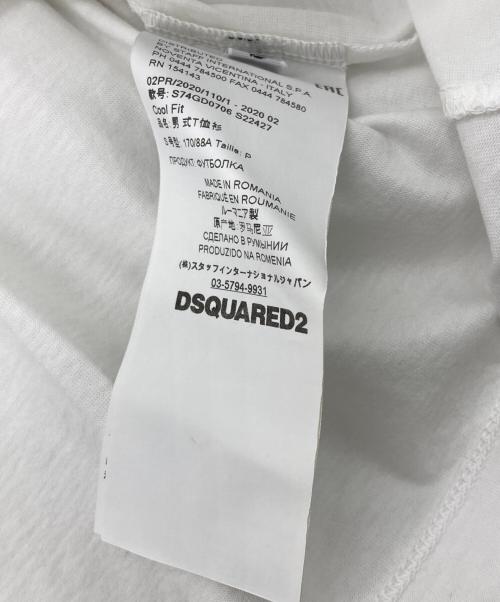 DSQUARED2（ディースクエアード）DSQUARED2 (ディースクエアード) Tシャツ ホワイト サイズ:Sの古着・服飾アイテム