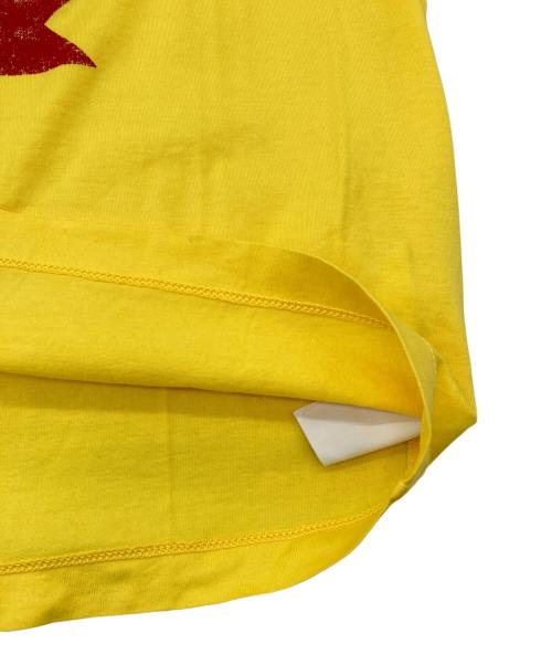 DSQUARED2（ディースクエアード）DSQUARED2 (ディースクエアード) カエデプリントTシャツ イエロー サイズ:Sの古着・服飾アイテム