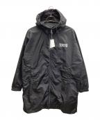 DSQUARED2ディースクエアード）の古着「フーデッド ナイロンコート」｜ブラック