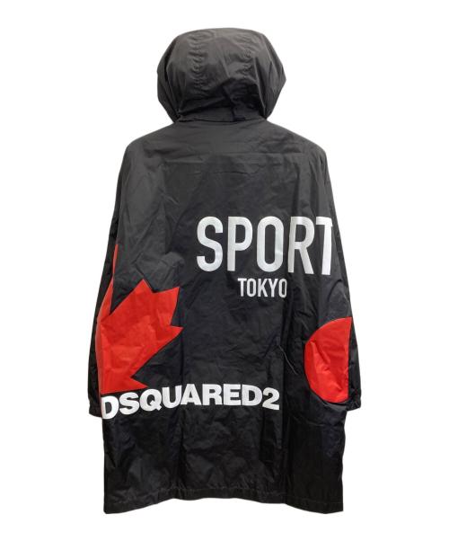 DSQUARED2（ディースクエアード）DSQUARED2 (ディースクエアード) フーデッド ナイロンコート ブラック サイズ:XSの古着・服飾アイテム
