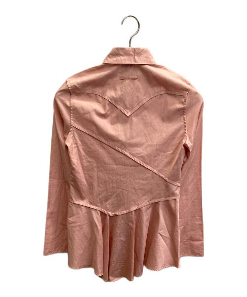 Jean Paul Gaultier FEMME（ジャンポールゴルチエ フェム）Jean Paul GAULTIER FEMME (ジャンポールゴルチエ フェム) 比翼シャツ ピンク サイズ:40の古着・服飾アイテム