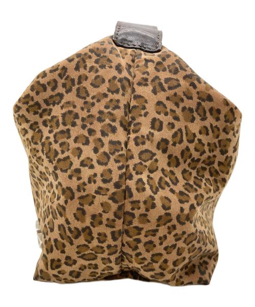 BOTTEGA VENETA（ボッテガベネタ）BOTTEGA VENETA (ボッテガベネタ) レオパード柄 ハンドバッグ ベージュの古着・服飾アイテム