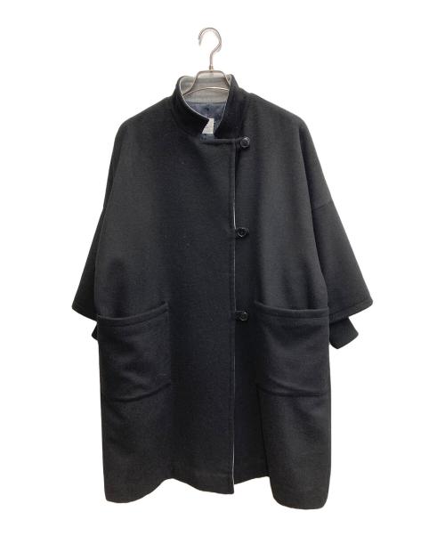 nop de nod（ノップドゥノッド）nop de nod (ノップドゥノッド) スタンドカラーボックスコート ブラック サイズ:Mの古着・服飾アイテム