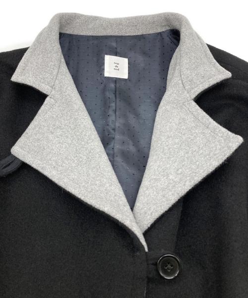 nop de nod（ノップドゥノッド）nop de nod (ノップドゥノッド) スタンドカラーボックスコート ブラック サイズ:Mの古着・服飾アイテム