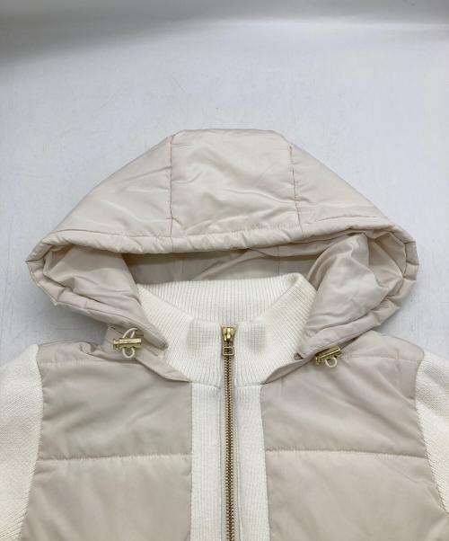 DURAY（デュライ）DURAY (デュライ) 中綿×ニット2WAY切替ジャケット ホワイト サイズ:FREEの古着・服飾アイテム