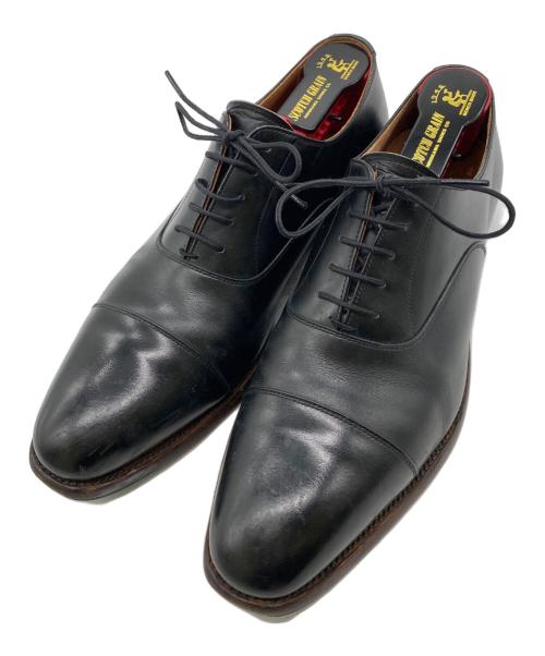 SCOTCH GRAIN（スコッチグレイン）SCOTCH GRAIN (スコッチグレイン) ブローデンII ストレートチップ シューズ ブラック サイズ:25.5の古着・服飾アイテム