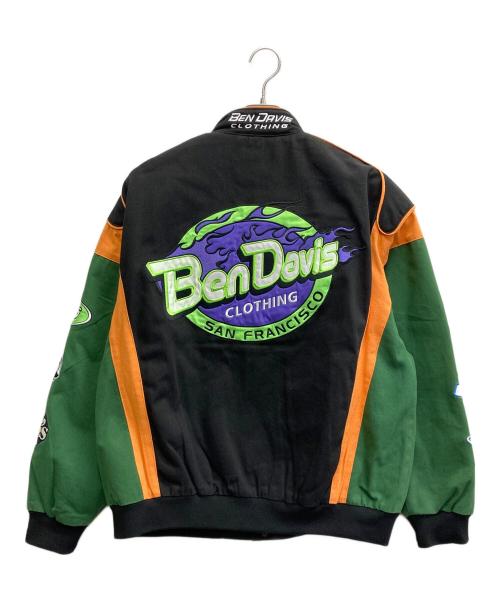 BEN DAVIS（ベンデイビス）BEN DAVIS (ベンデイビス) レーシングジャケット ブラック サイズ:Lの古着・服飾アイテム