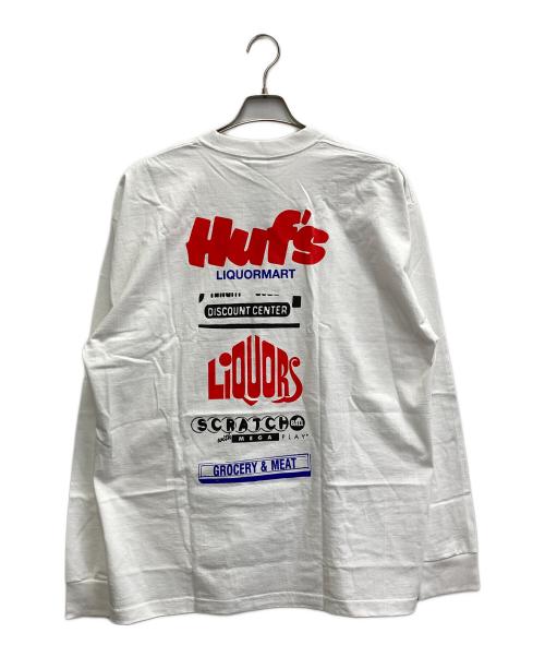 HUF（ハフ）HUF (ハフ) LIQUORMART LS TEE ホワイト サイズ:XLの古着・服飾アイテム