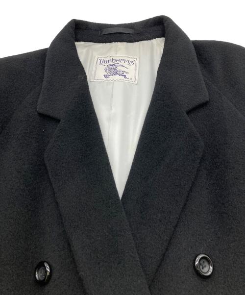 Burberry's（バーバリー）Burberry's (バーバリー) カシゴラブレンドコート ブラック サイズ:9ARの古着・服飾アイテム