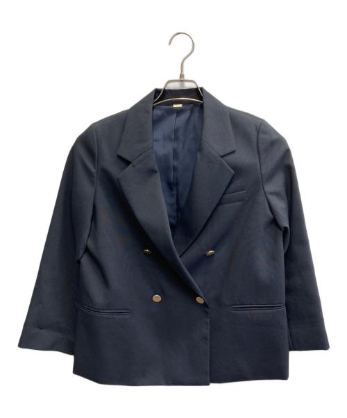 Mila Owen（ミラオーウェン）Mila Owen (ミラオーウェン) 金釦ダブルブレザー ジャケット ネイビーの古着・服飾アイテム