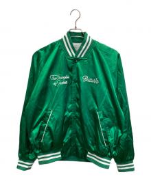 butwin（バトウィン）の古着「ナイロン × サテン スタジャン」｜グリーン