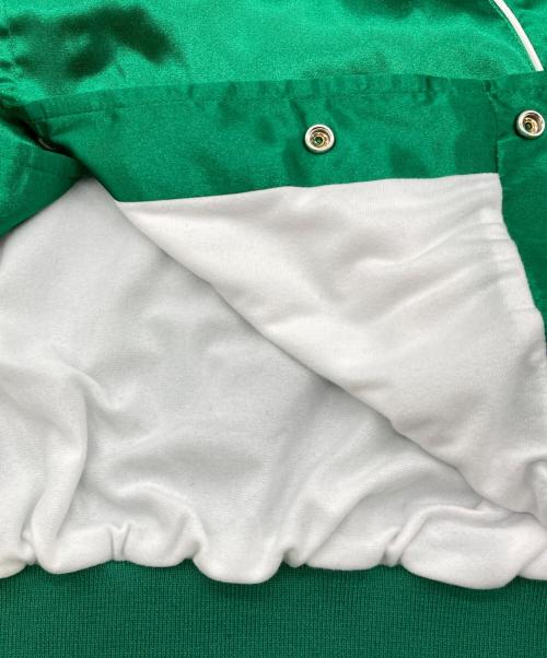 butwin（バトウィン）butwin (バトウィン) ナイロン × サテン スタジャン グリーン サイズ:Mの古着・服飾アイテム