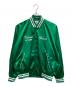 butwin（バトウィン）の古着「ナイロン × サテン スタジャン」｜グリーン