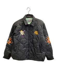 HOUSTON（ヒューストン）の古着「NYLON VIETNAM JACKET」｜ブラック