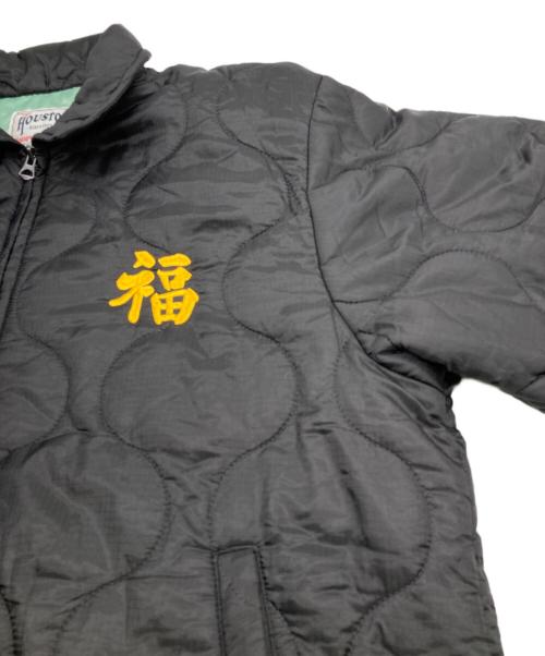HOUSTON（ヒューストン）HOUSTON (ヒューストン) NYLON VIETNAM JACKET ブラック サイズ:XXLの古着・服飾アイテム