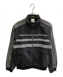 adidas（アディダス）の古着「ファースト ブラックデニム トラックトップ」｜ブラック