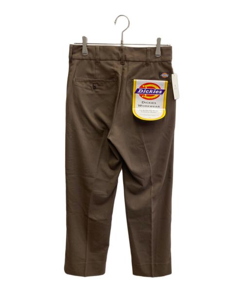 Dickies（ディッキーズ）Dickies (ディッキーズ) green label relaxing (グリーンレーベルリラクシング) GLR TR 1プリーツ ワイドテーパード パンツ ブラウン サイズ:30 未使用品の古着・服飾アイテム