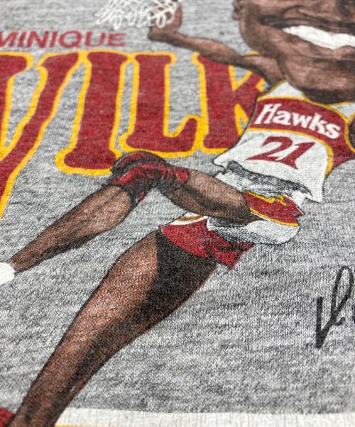 SALEM LIVING（セーラムリビング）SALEM LIVING (セーラムリビング) 90’SNBAドミニクウィルキンスTシャツ グレー サイズ:Lの古着・服飾アイテム