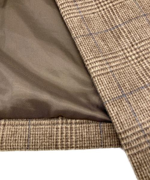 green label relaxing（グリーンレーベルリラクシング）green label relaxing (グリーンレーベルリラクシング) FM オーバーサイズ ノーラペル コート ブラウン サイズ:Sの古着・服飾アイテム