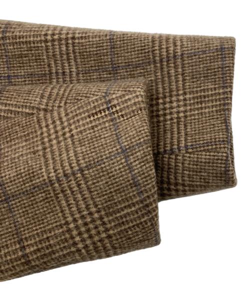 green label relaxing（グリーンレーベルリラクシング）green label relaxing (グリーンレーベルリラクシング) FM オーバーサイズ ノーラペル コート ブラウン サイズ:Sの古着・服飾アイテム