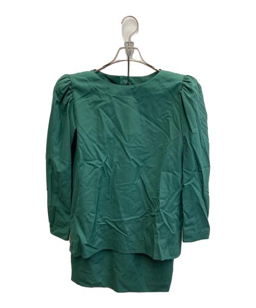 Yves Saint Laurent（イヴサンローラン）Yves Saint Laurent (イヴサンローラン) ヴィンテージセットアップ グリーン サイズ:T-Mサイズ　P-Sサイズの古着・服飾アイテム