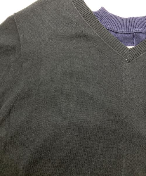 sacai（サカイ）sacai (サカイ) レイヤードニット ブラック サイズ:2の古着・服飾アイテム
