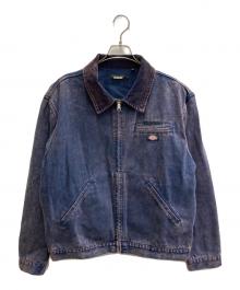 X-LARGE×Dickies（エクストララージ×ディッキーズ）の古着「オーバーダイ ワークジャケット」｜ネイビー