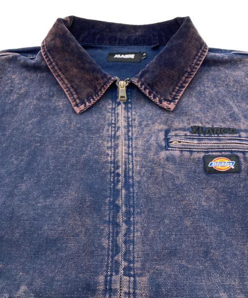 X-LARGE（エクストララージ）X-LARGE (エクストララージ) Dickies (ディッキーズ) オーバーダイ ワークジャケット ネイビー サイズ:Lの古着・服飾アイテム