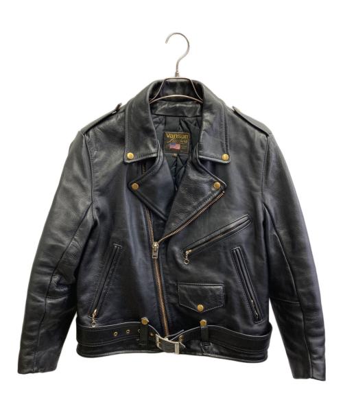 VANSON（バンソン）VANSON (バンソン) C2 ライダースジャケット/レザージャケット ブラック サイズ:40の古着・服飾アイテム