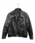 VANSON（バンソン）の古着「C2 ライダースジャケット/レザージャケット」｜ブラック