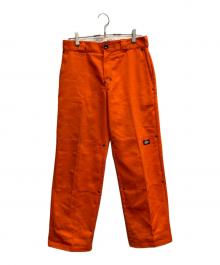 Dickies×Casper John AIVER（ディッキーズ×キャスパージョンアイバー）の古着「リベットダブルニーパンツ」｜オレンジ