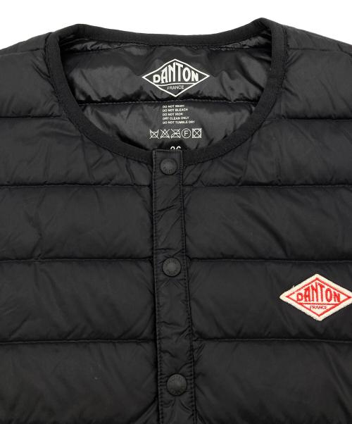 DANTON（ダントン）DANTON (ダントン) Crew Neck Inner Down Jacket ブラック サイズ:36の古着・服飾アイテム