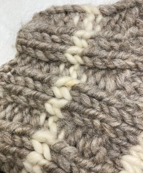 CANADIAN SWEATER COMPANY（カナディアンセーターカンパニー）CANADIAN SWEATER COMPANY (カナディアンセーターカンパニー) サンダーバード柄 カウチンニットカーディガン ベージュ サイズ:不明の古着・服飾アイテム