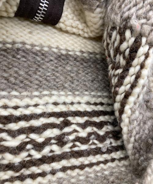 CANADIAN SWEATER COMPANY（カナディアンセーターカンパニー）CANADIAN SWEATER COMPANY (カナディアンセーターカンパニー) サンダーバード柄 カウチンニットカーディガン ベージュ サイズ:不明の古着・服飾アイテム