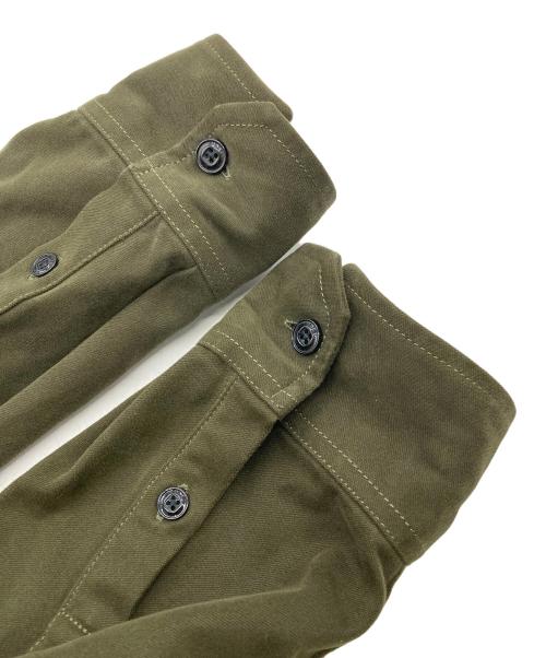 DIESEL（ディーゼル）DIESEL (ディーゼル) S-LEBED ボクシーフィットシャツジャケット オリーブ サイズ:XLの古着・服飾アイテム