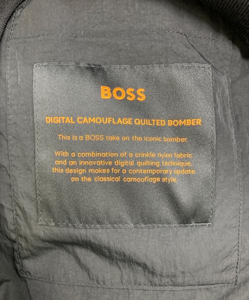 BOSS（ボス）BOSS (ボス) デジタルキルティングブルゾン ブラック サイズ:FR52の古着・服飾アイテム