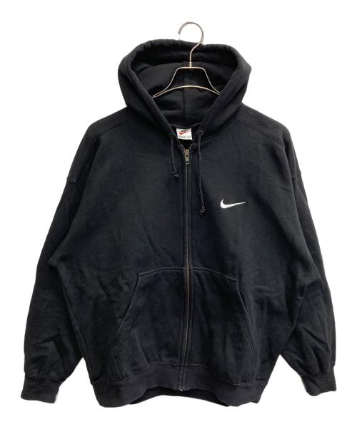 NIKE（ナイキ）NIKE (ナイキ) 90s ジップアップフーディ― ブラック サイズ:XLの古着・服飾アイテム
