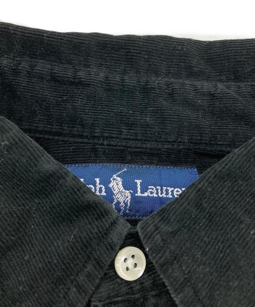 RALPH LAUREN（ラルフローレン）RALPH LAUREN (ラルフローレン) BLAKE/コーデュロイ ブレイクシャツ ブラック サイズ:Lの古着・服飾アイテム