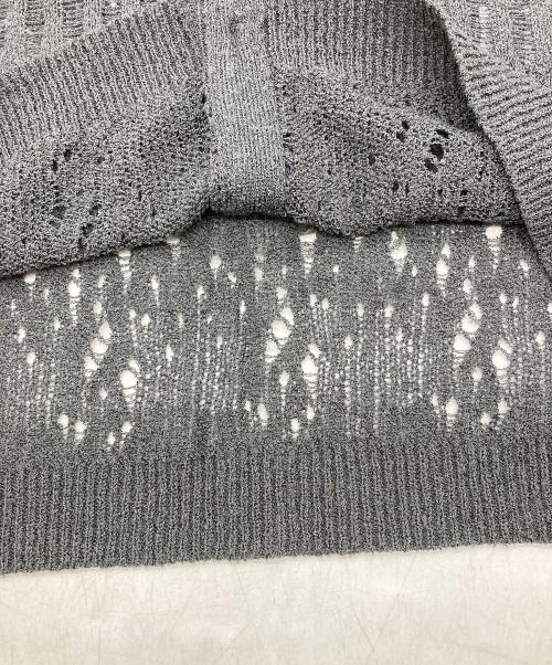 Hysteric Glamour（ヒステリックグラマー）Hysteric Glamour (ヒステリックグラマー) スカルカーディガン グレー サイズ:FREEの古着・服飾アイテム