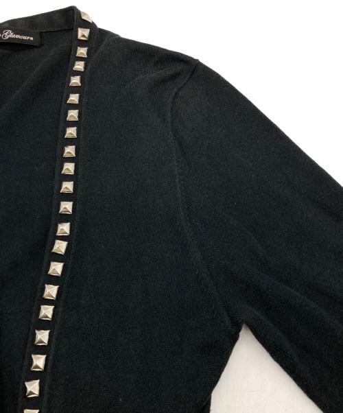 Hysteric Glamour（ヒステリックグラマー）Hysteric Glamour (ヒステリックグラマー) スタッズカーディガン ブラック サイズ:FREEの古着・服飾アイテム