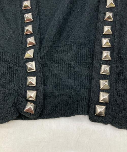 Hysteric Glamour（ヒステリックグラマー）Hysteric Glamour (ヒステリックグラマー) スタッズカーディガン ブラック サイズ:FREEの古着・服飾アイテム