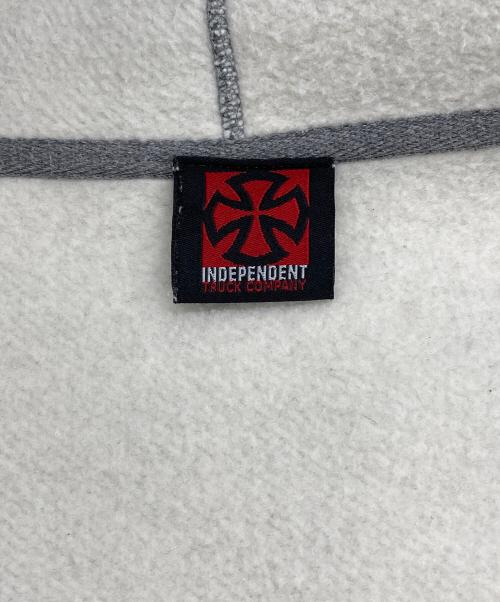 INDEPENDENT（インディペンデント）INDEPENDENT (インディペンデント) 00s アイアンクロスロゴ パーカー グレー サイズ:Mの古着・服飾アイテム